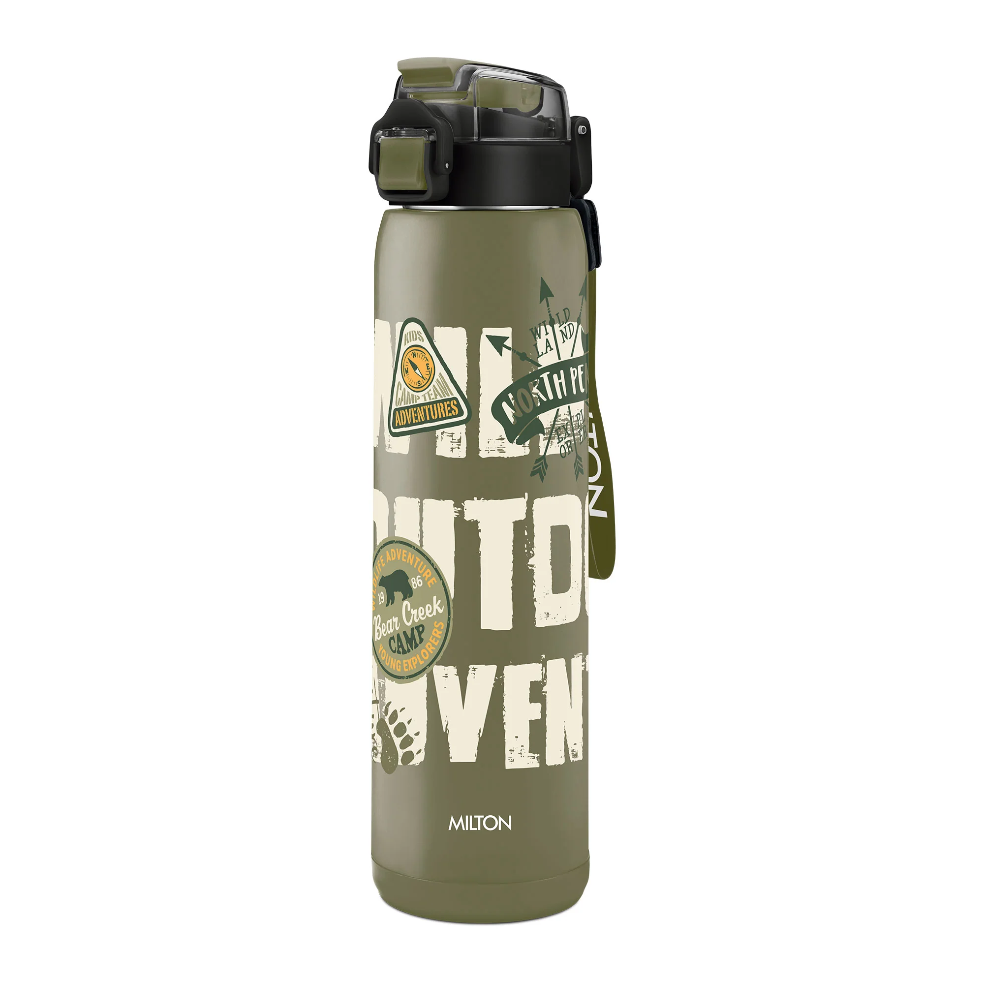 Steel Edge Thermoware Bottle With Twin Lid (Milton) - Image 2