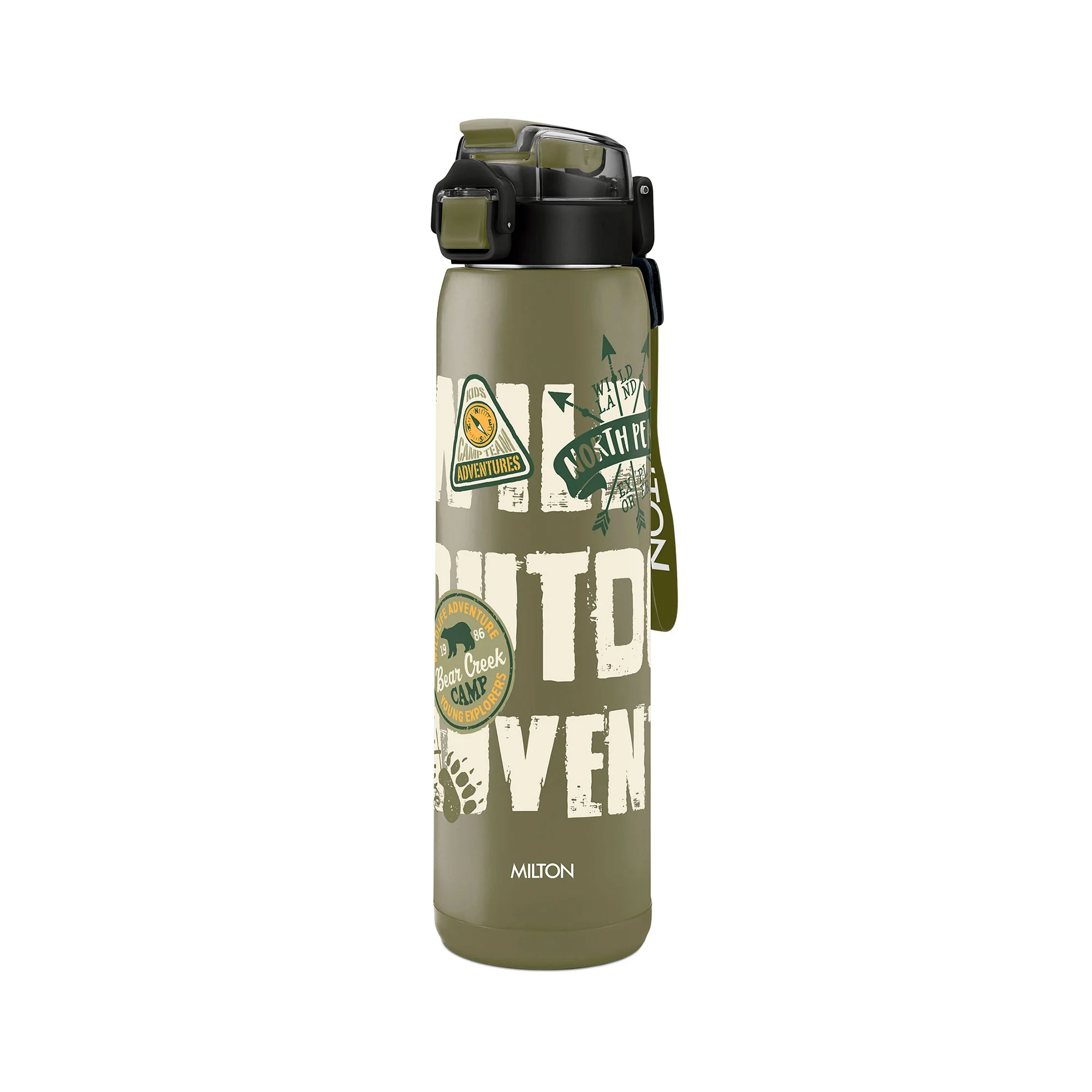 Steel Edge Thermoware Bottle With Twin Lid (Milton) - Image 6