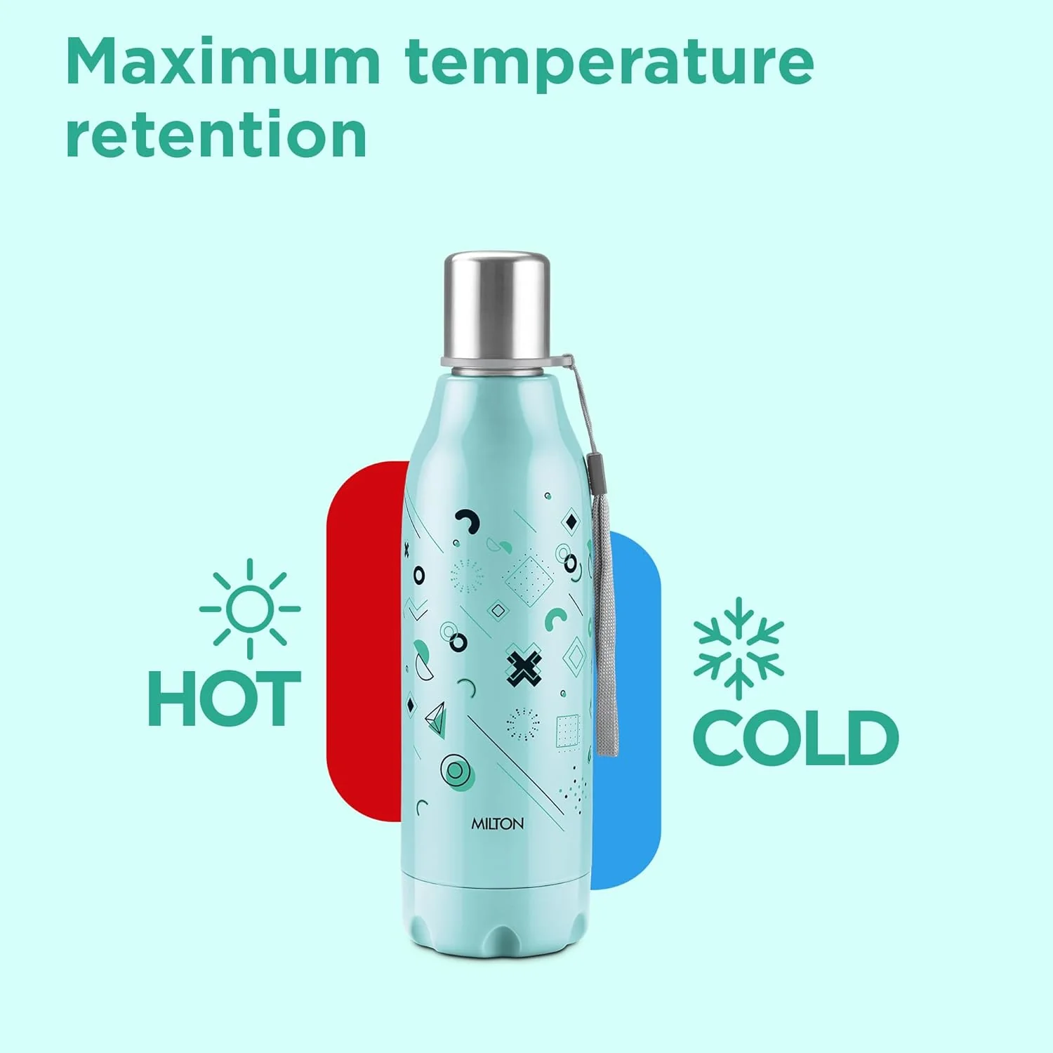 Steel Linear Insulated Water Bottle (Milton) - Image 2