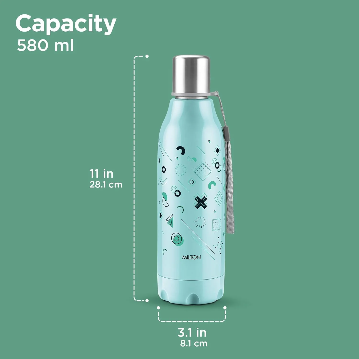 Steel Linear Insulated Water Bottle (Milton) - Image 4