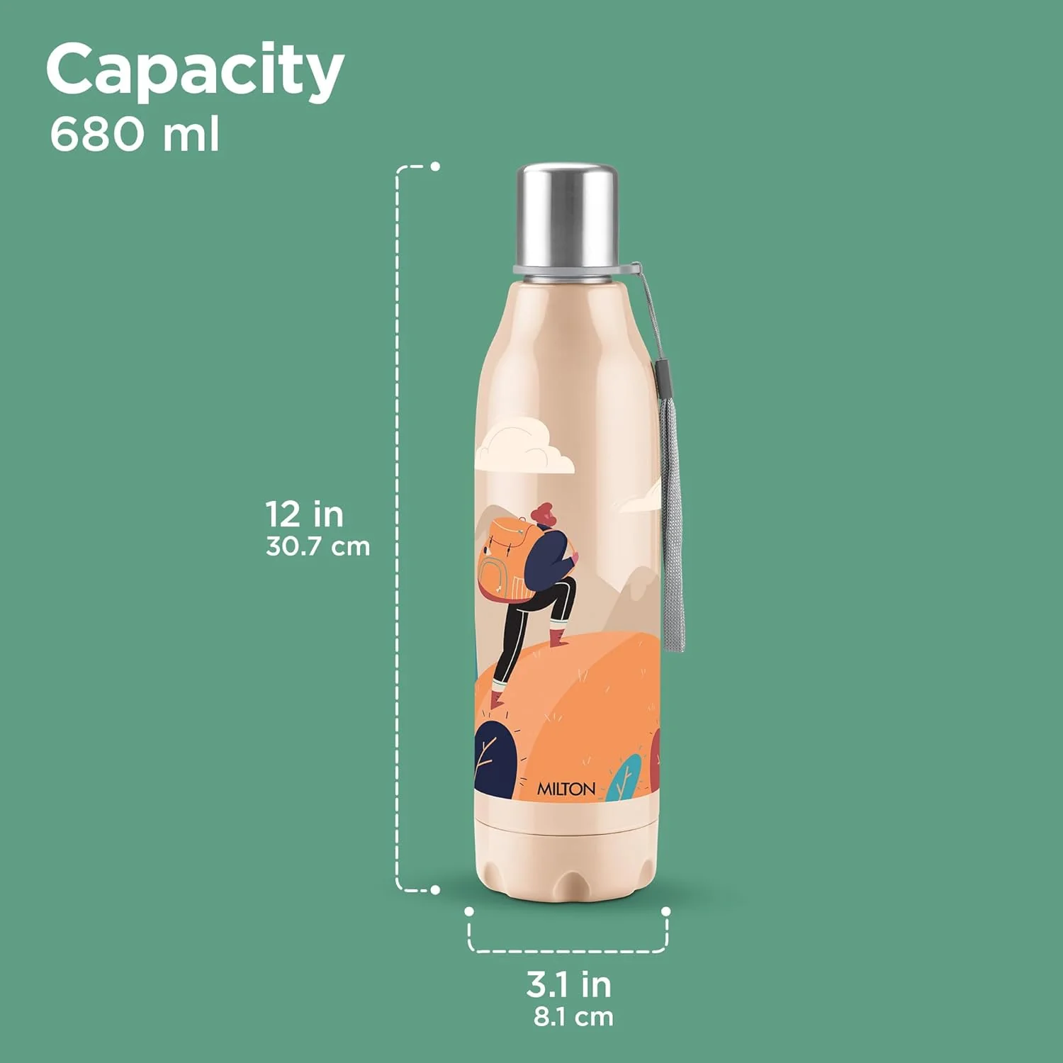 Steel Linear Insulated Water Bottle (Milton) - Image 5