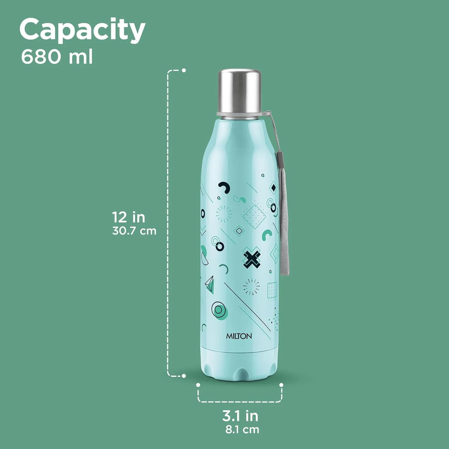 Steel Linear Insulated Water Bottle (Milton) - Image 6