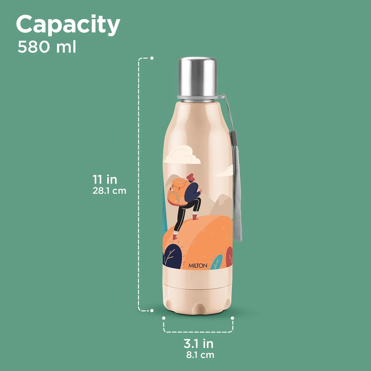 Steel Linear Insulated Water Bottle (Milton) - Image 7