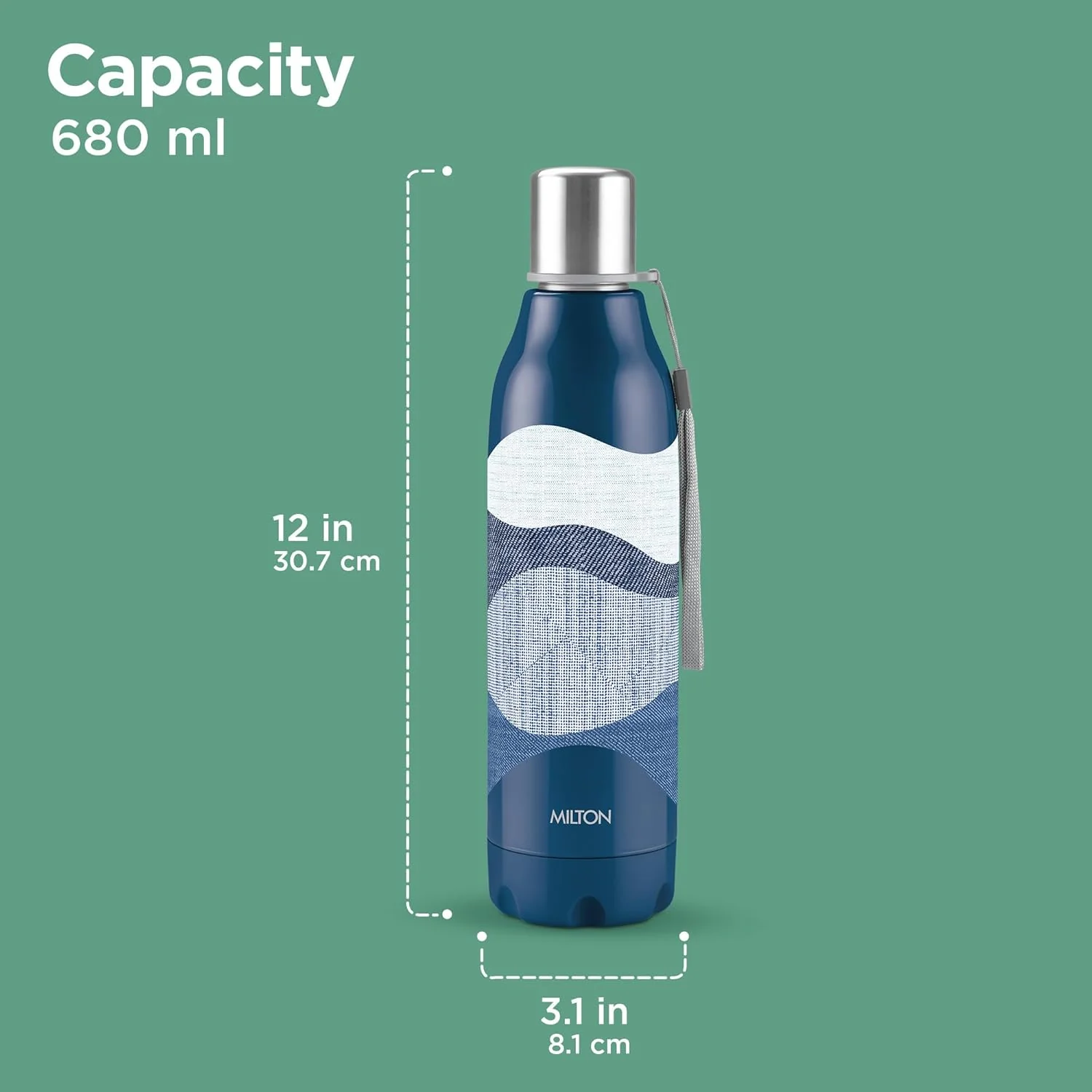 Steel Linear Insulated Water Bottle (Milton) - Image 8