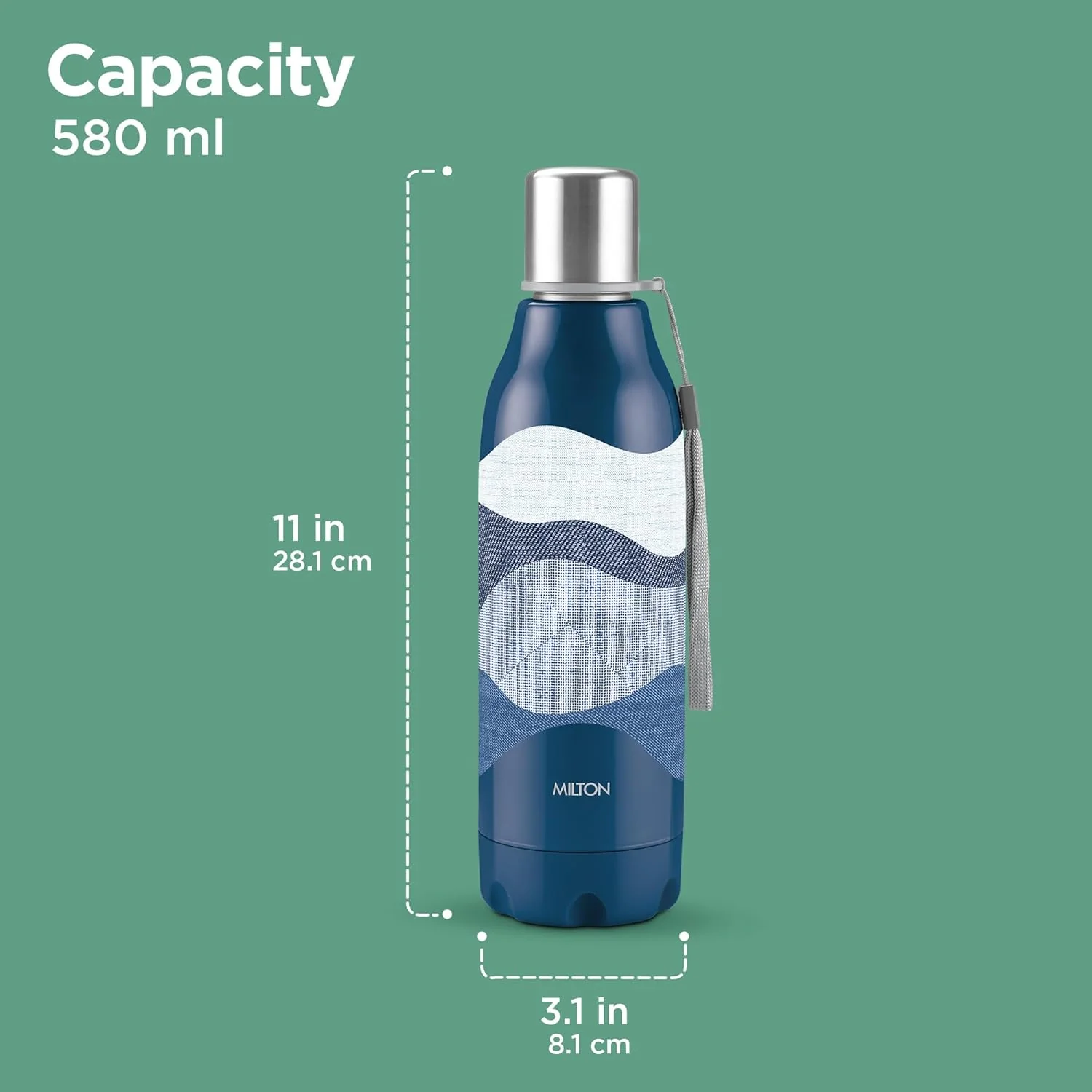 Steel Linear Insulated Water Bottle (Milton) - Image 9