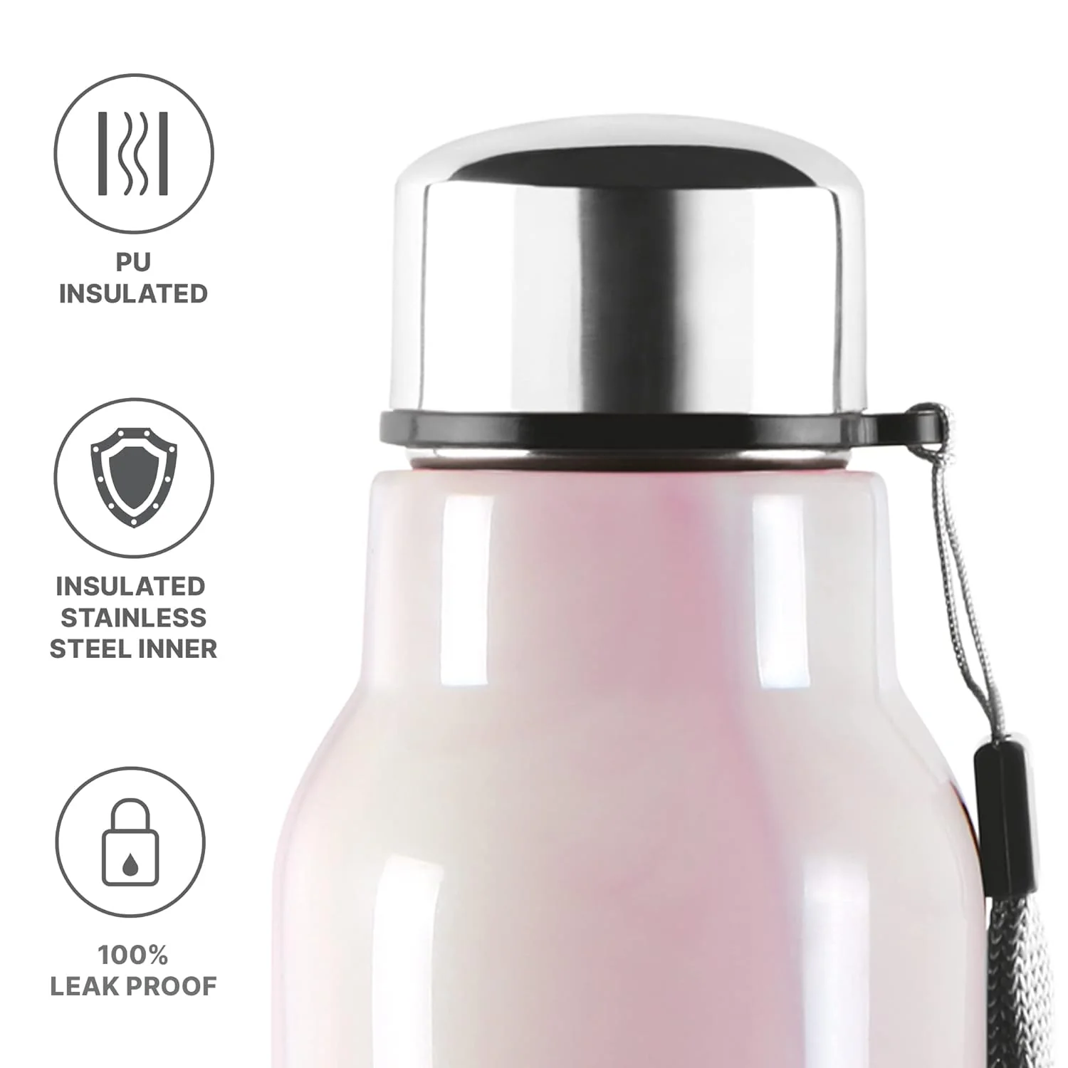 Steel Marble Water Bottle (Milton) - Image 6
