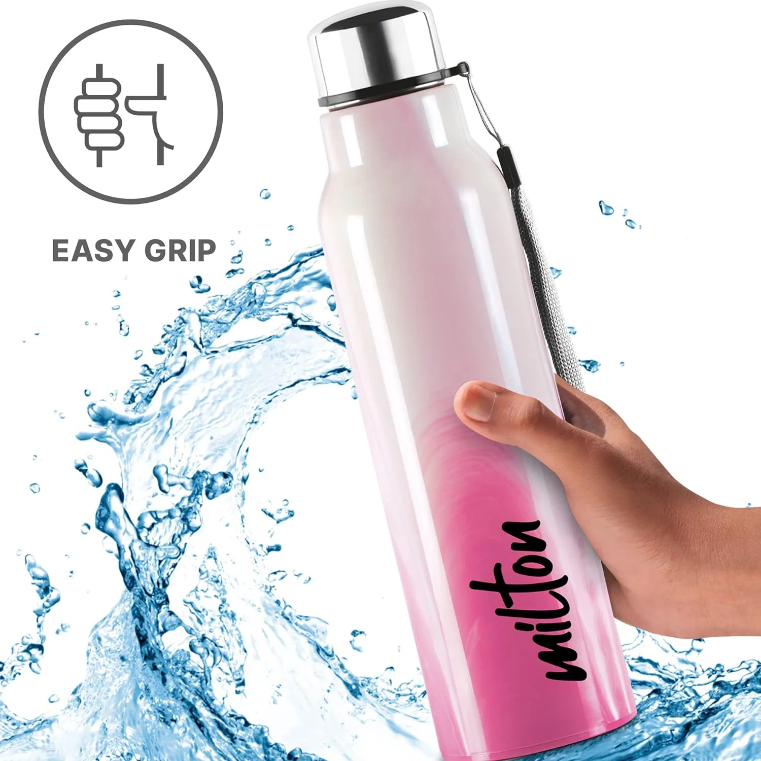 Steel Marble Water Bottle (Milton) - Image 7