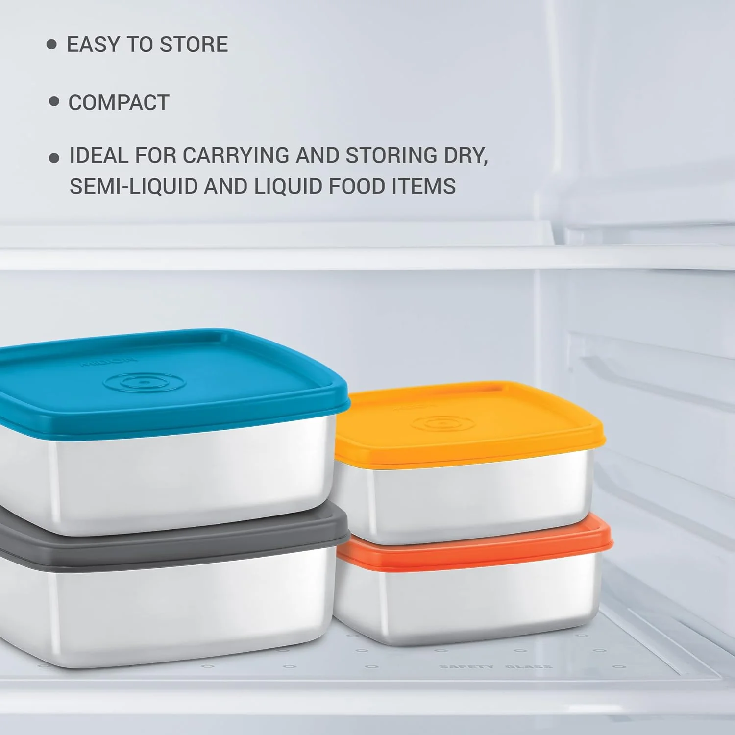 Steel Pro Rectangular Lunchbox (Milton) - Image 3
