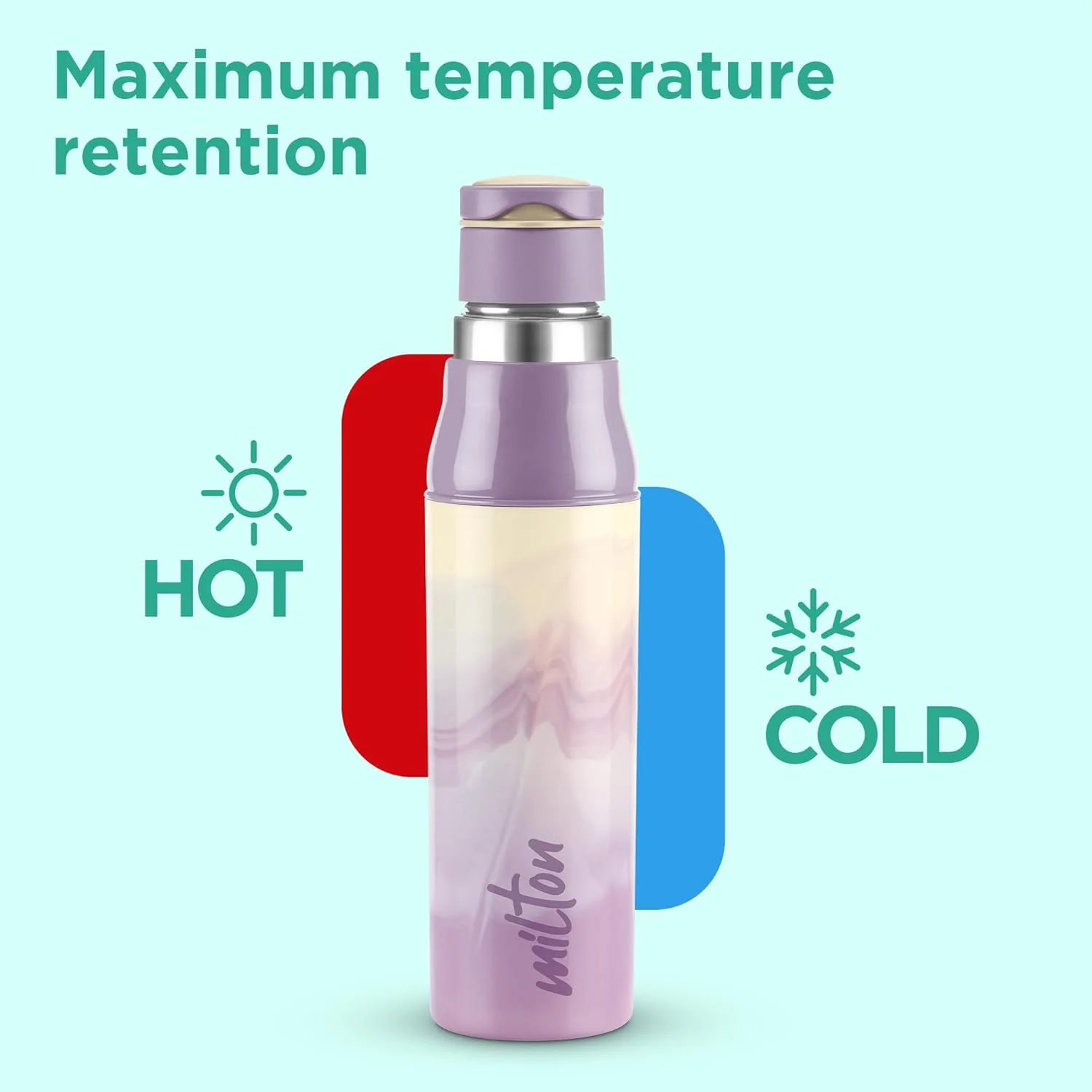 Steel Sublime Insulated Water Bottle (Milton) - Image 2