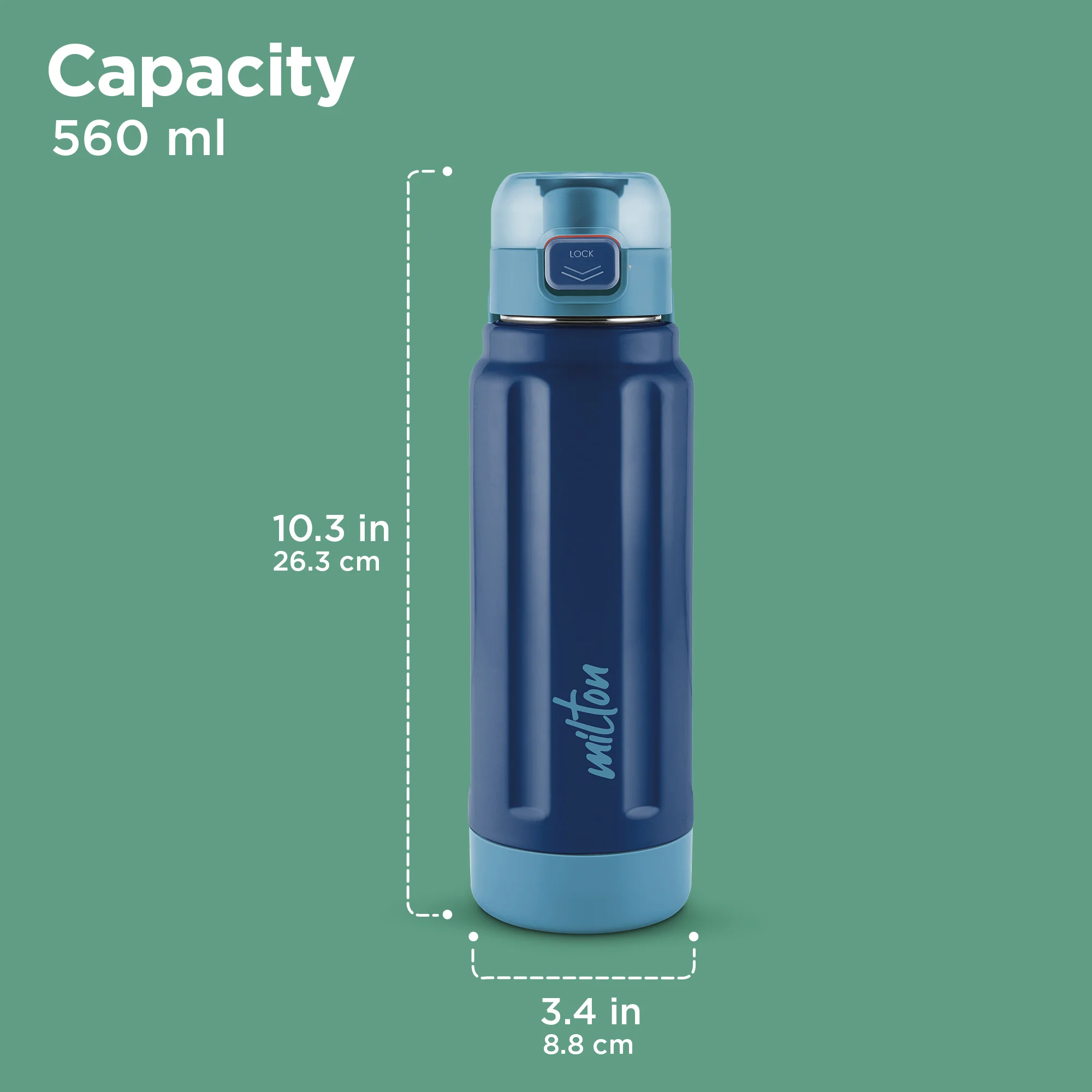 Steel Taurus Water Bottle (Milton) - Image 4