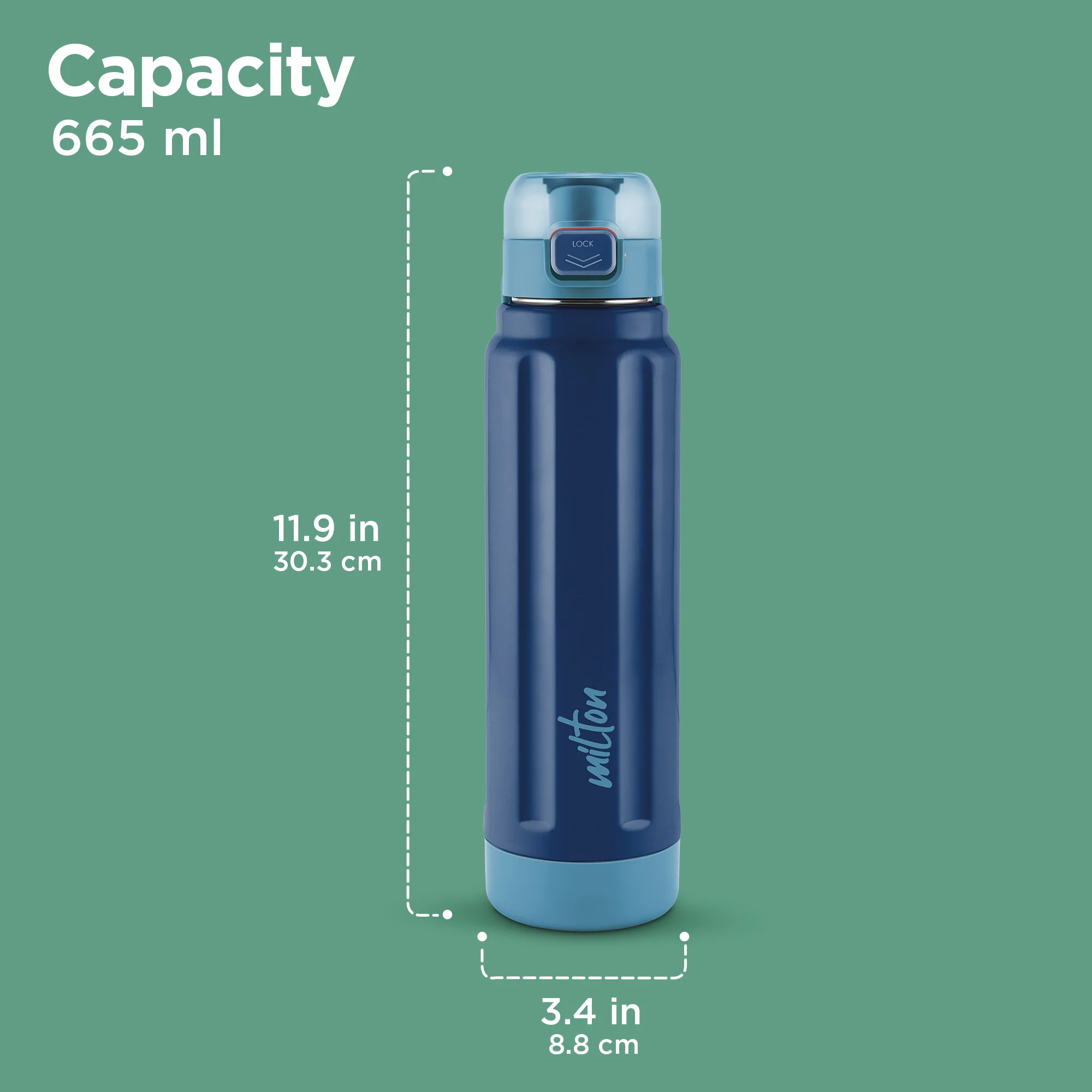 Steel Taurus Water Bottle (Milton) - Image 5