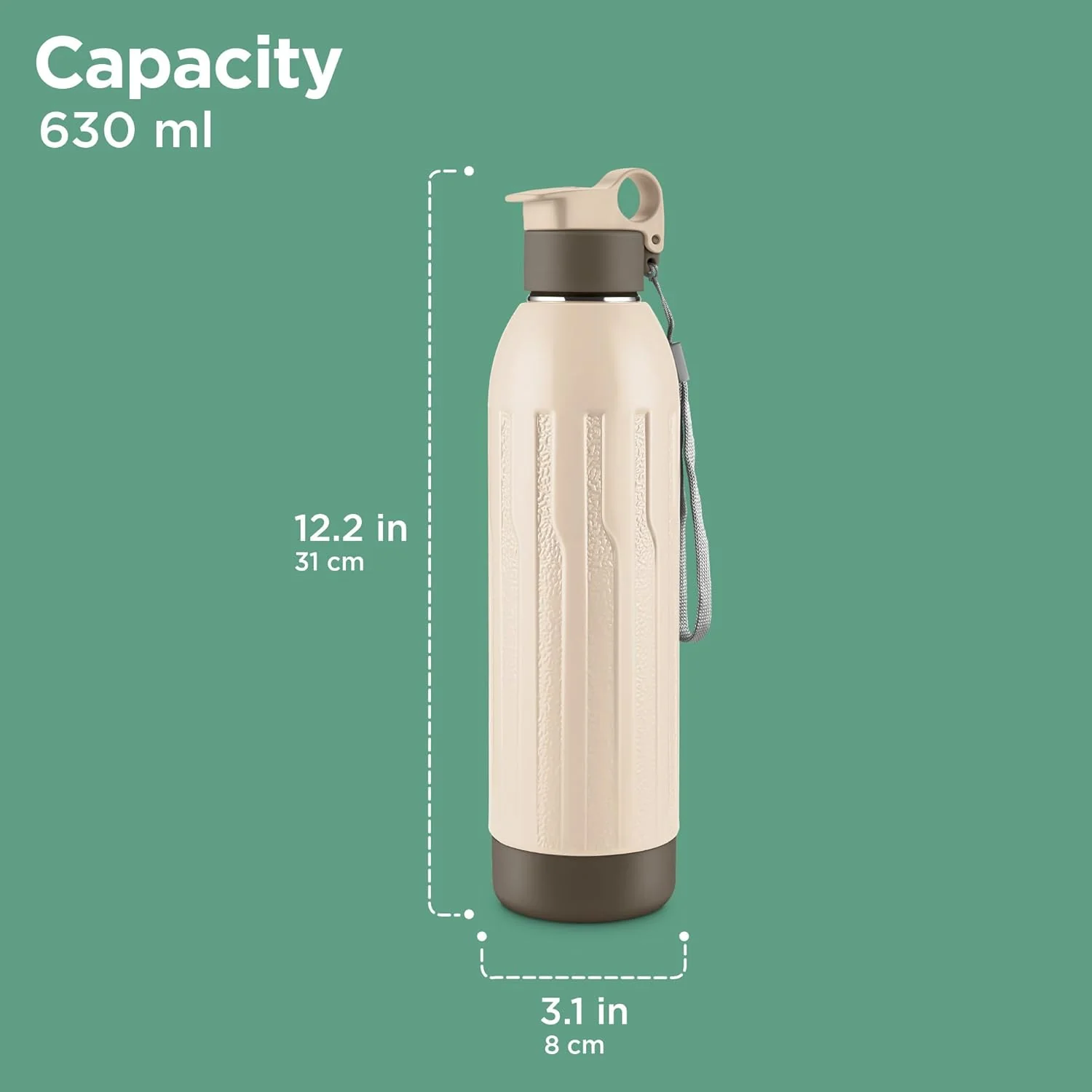 Steel Vigor Insulated Water Bottle (Milton) - Image 3