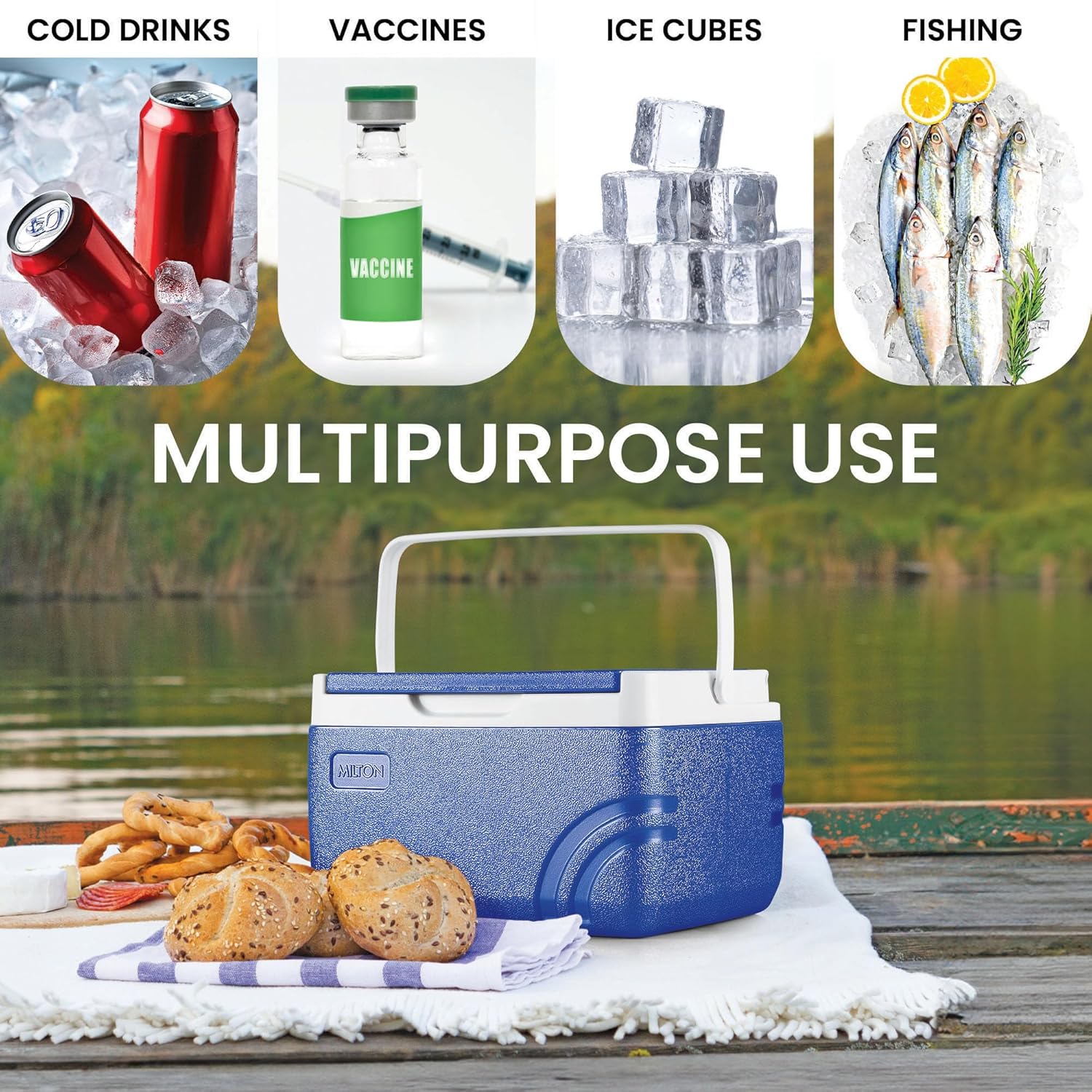 Super Chill 8 Ice Pail, 7.4 litres, Blue (Milton) - Image 3