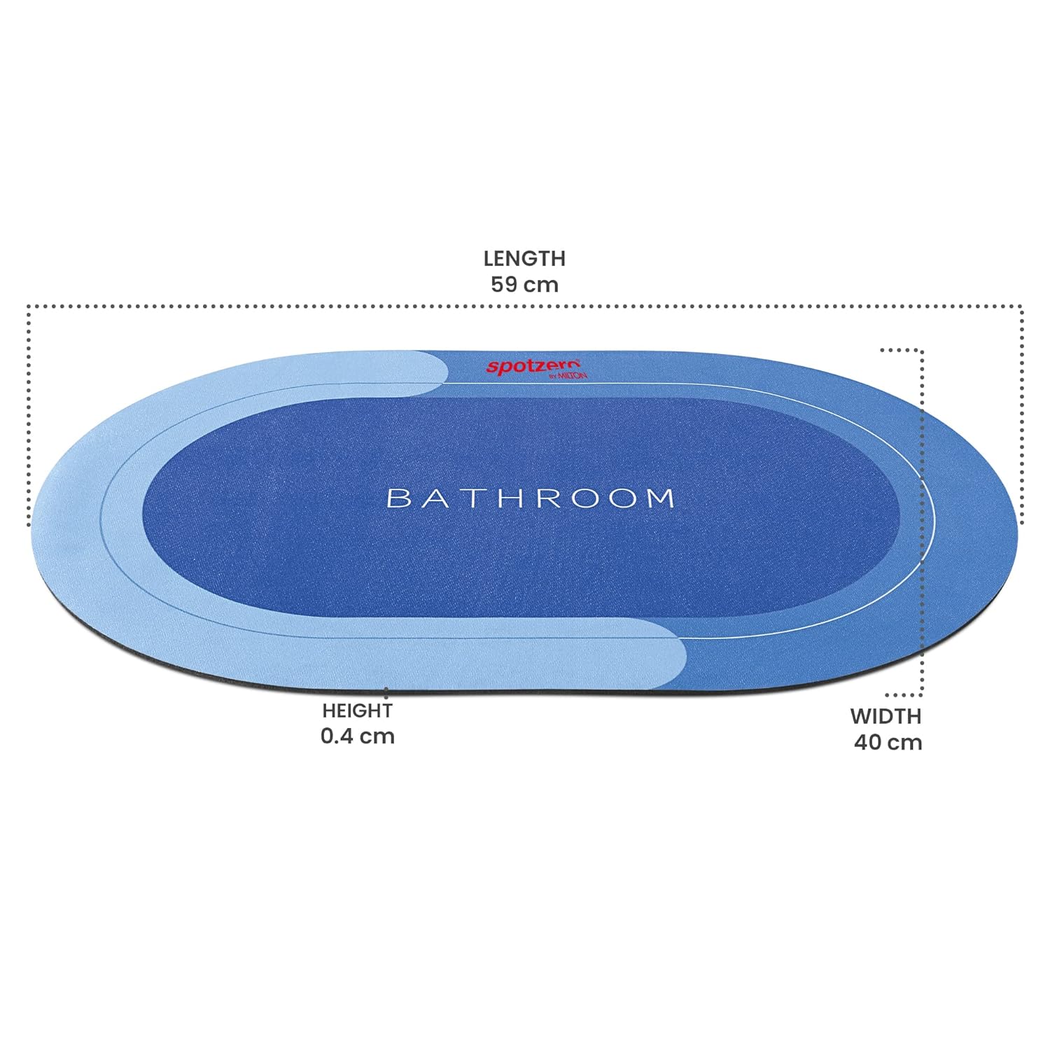 Super Water Absorbent Bath Mat (Spotzero By Milton) - Image 3