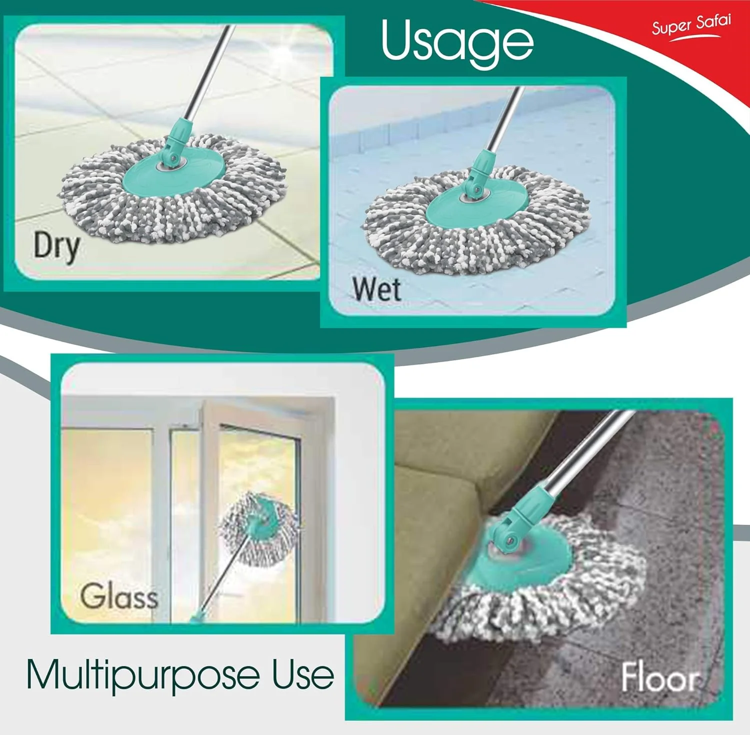 Swift Spin Mop (Spotzero by Milton) - Image 5