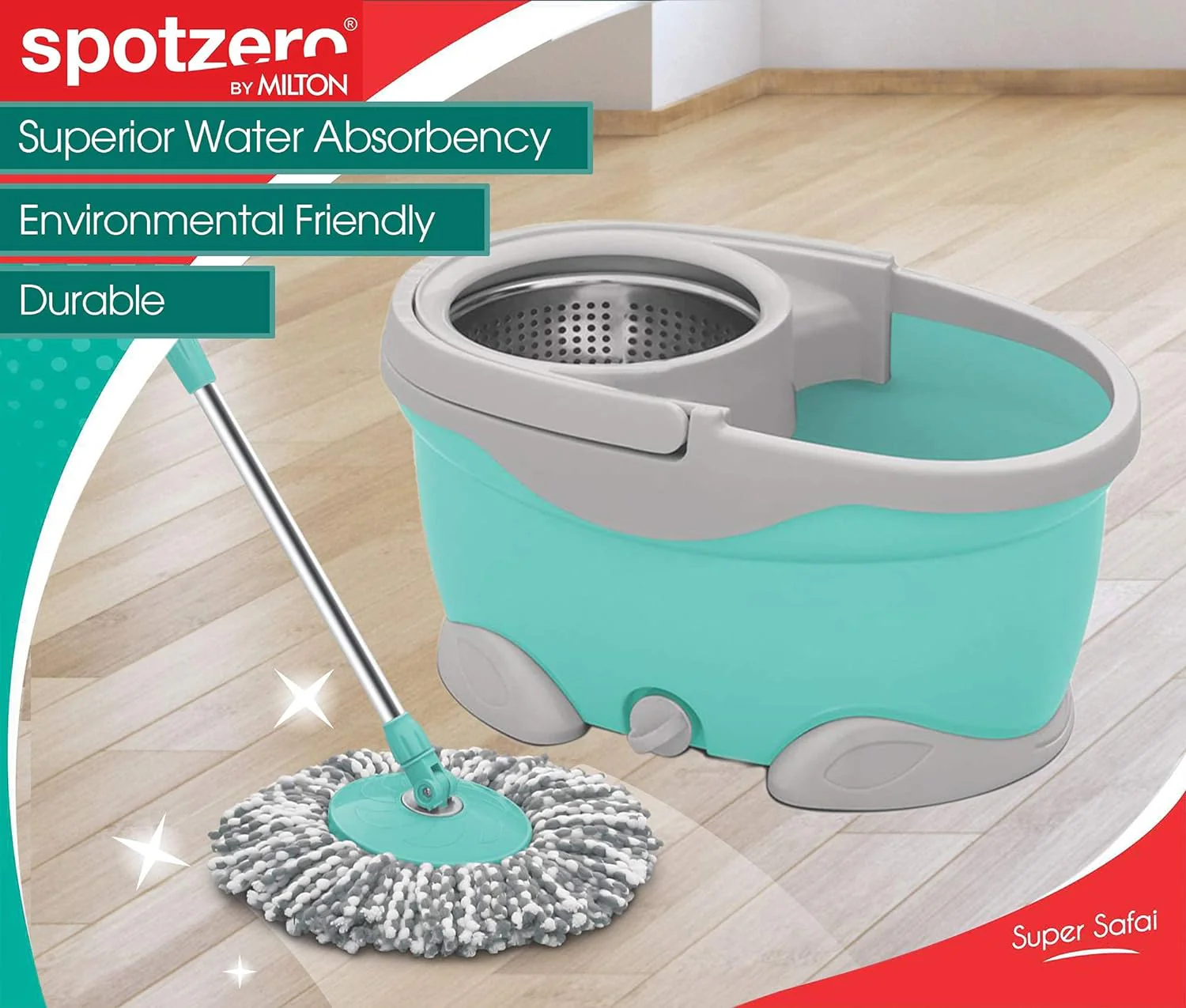Swift Spin Mop (Spotzero by Milton) - Image 7