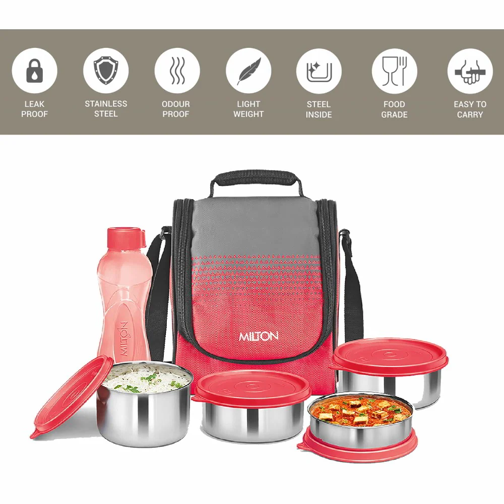 Tasty Lunch Combo Steel Tiffin (Milton) - Image 6