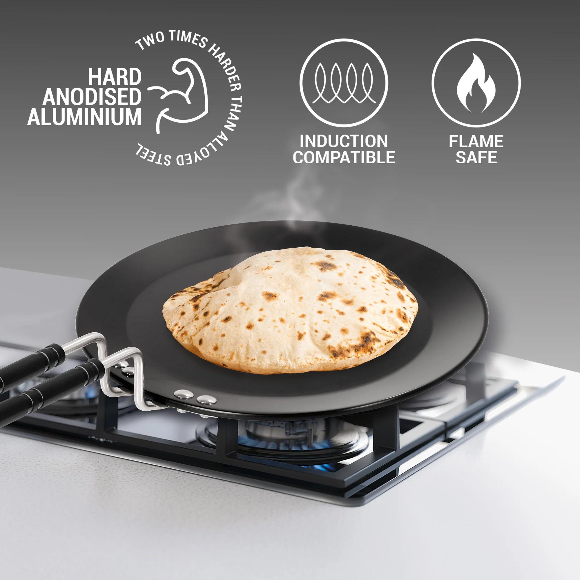 Tawa With Induction- Hard Anodised (Milton Procook) - Image 4