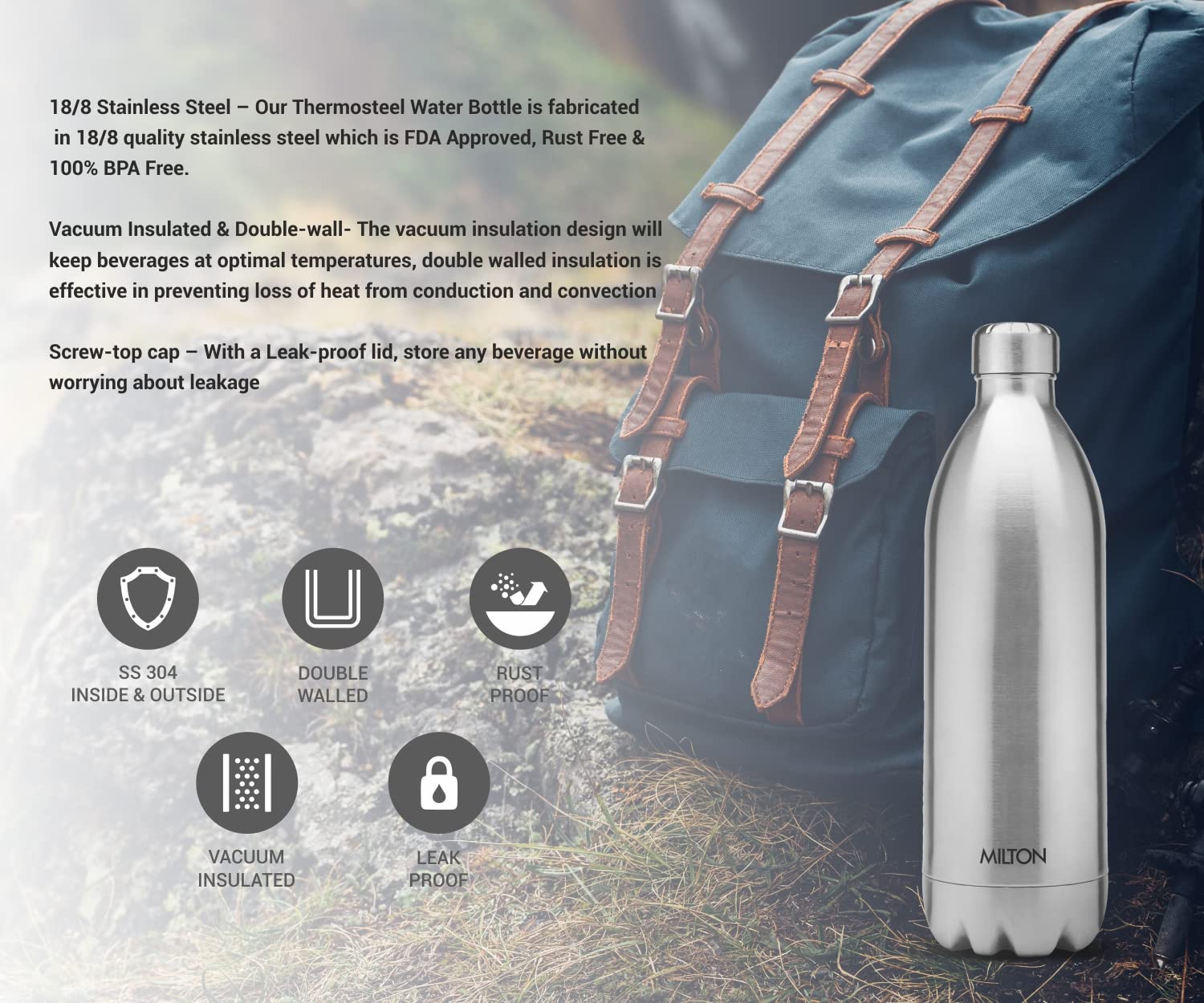 Thermosteel Duo Bottle (Milton) - Image 5