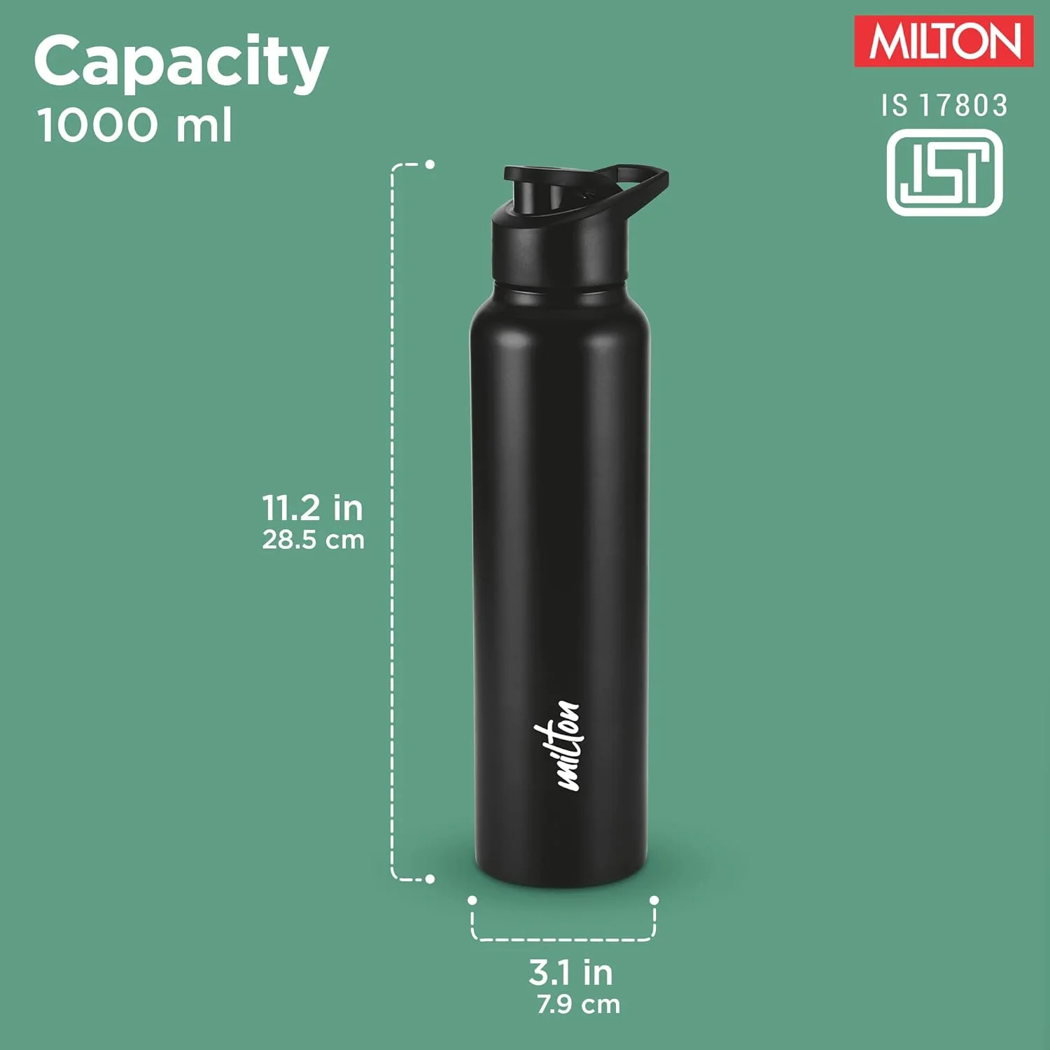 Torino Stainless Steel Water Bottle (Milton) - Image 3