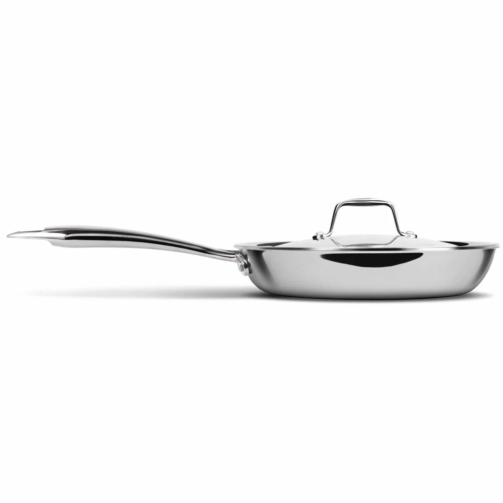 Triply Stainless Steel Fry Pan With Lid (Milton Procook) - Image 4