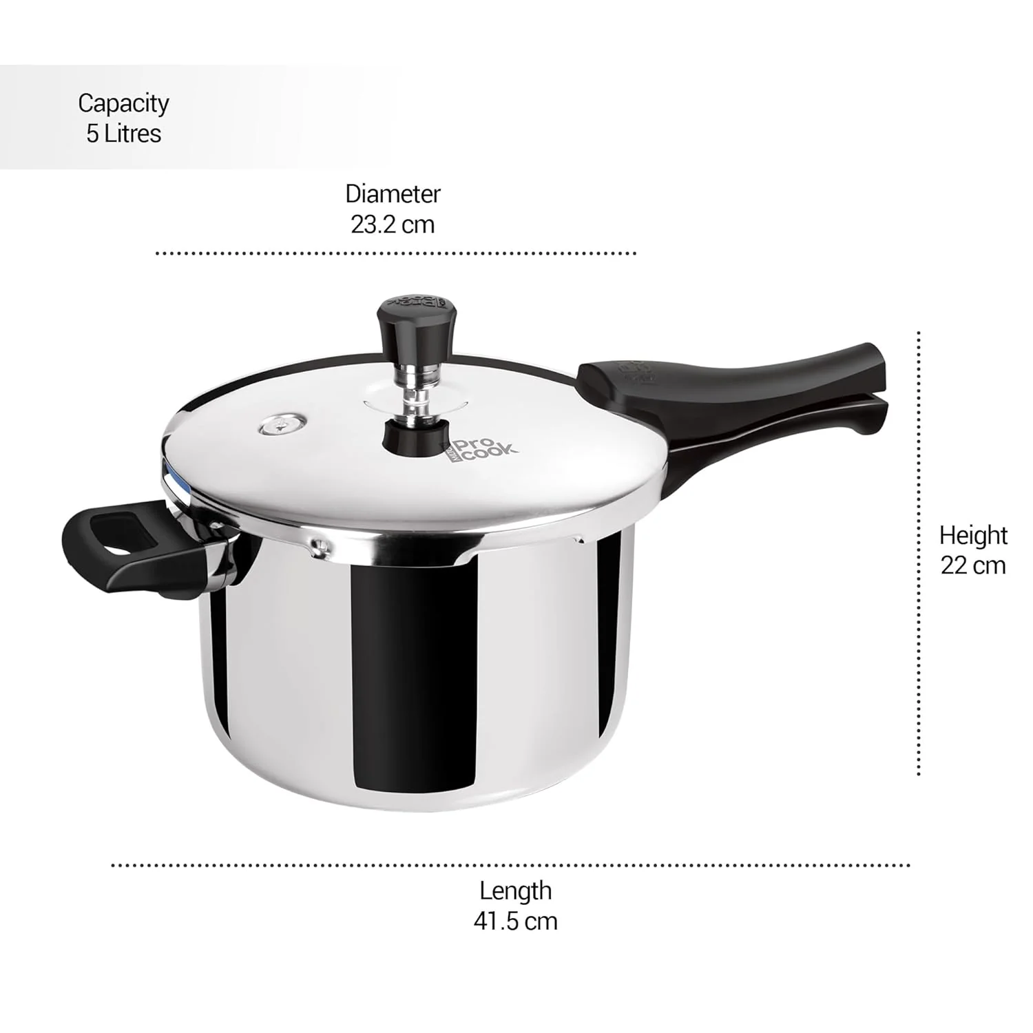 Triply Stainless Steel Pressure Cooker Outer Lid (Milton Procook) - Image 8