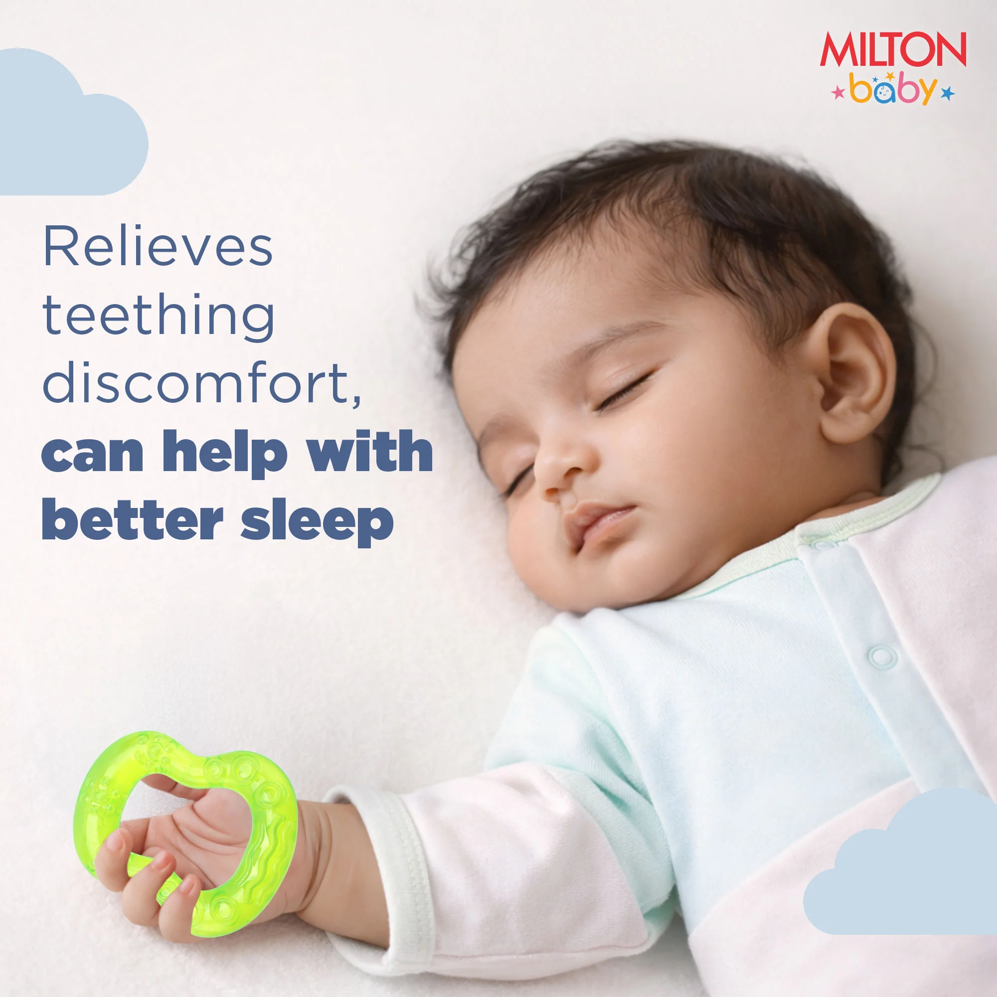 Waterfill Teether 3 Pcs Set For Baby (Milton) - Image 3