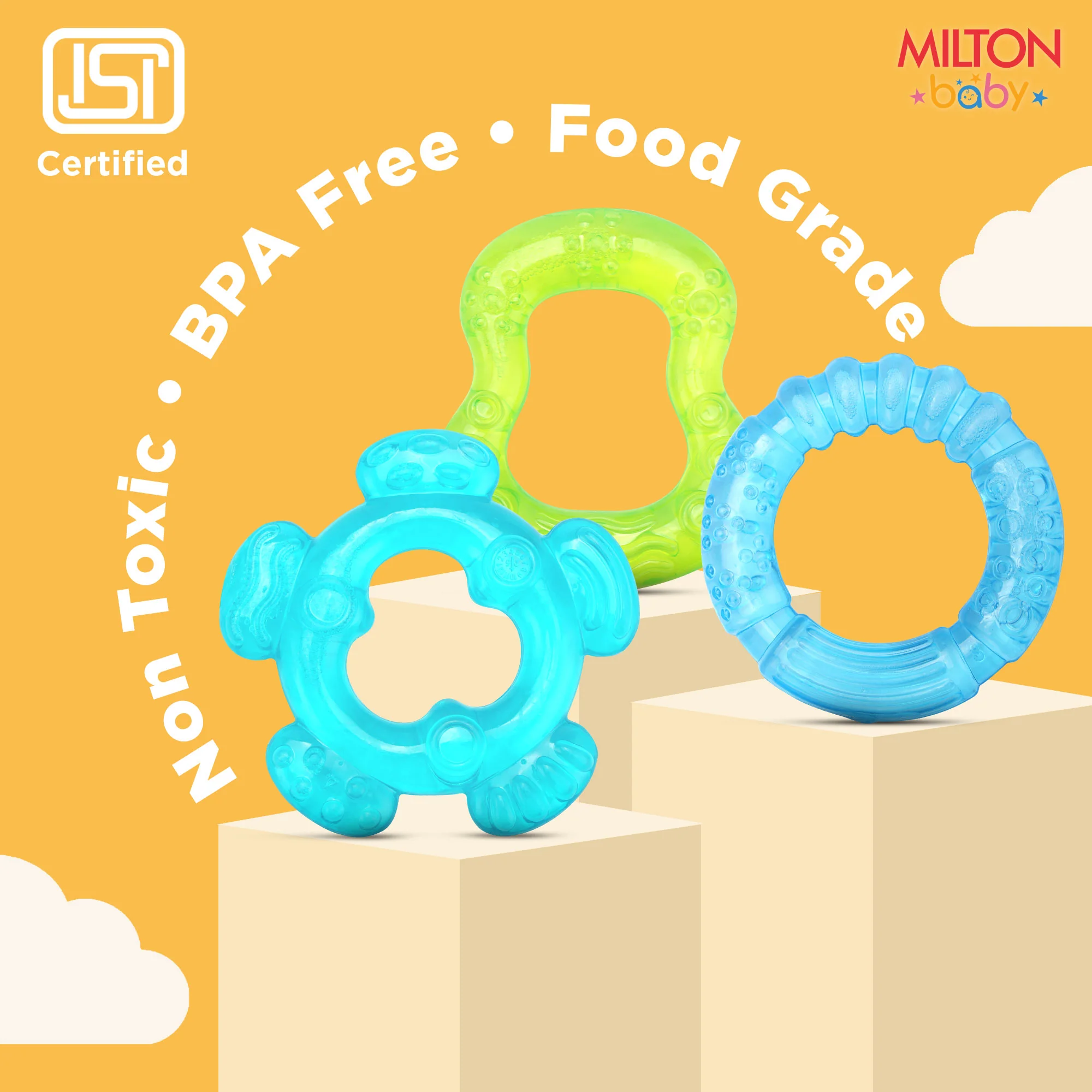 Waterfill Teether 3 Pcs Set For Baby (Milton) - Image 6