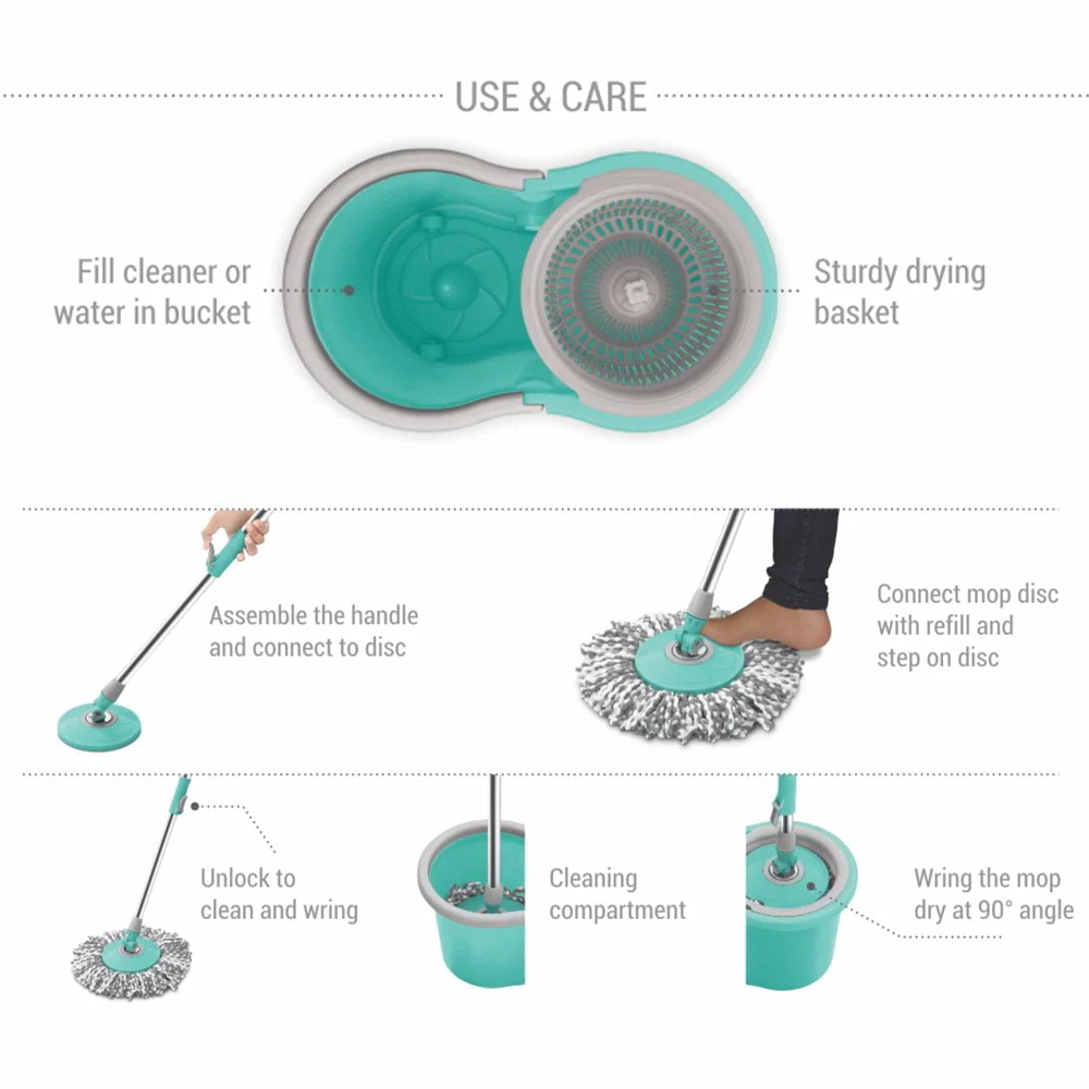 Wheely Spin Mop (Spotzero by Milton) - Image 5