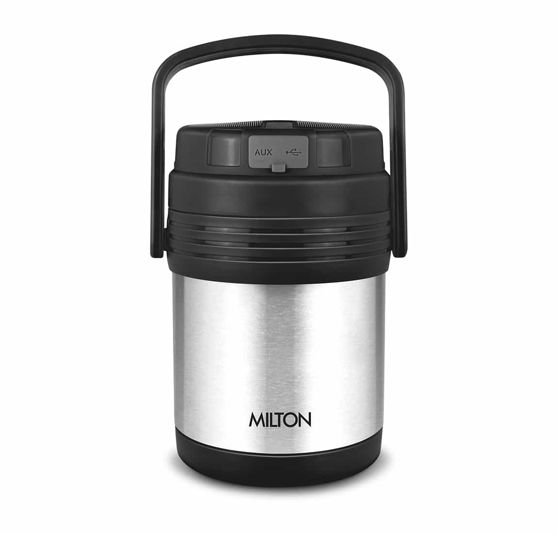 Woofer Thermosteel Tiffin With Bluetooth Speaker (Milton) - Image 7